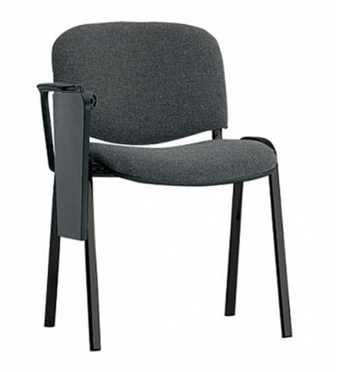 Стул ИЗО черный с пюпитром , ткань серая WIN 16 &mdash; Аэлита