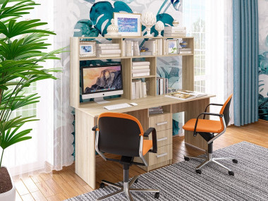 Стол компьютерный для двоих СК-58  1500х1700х600 &mdash; Аэлита