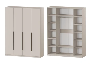 Шкаф распашной 4-х дверный Меренга &mdash; Аэлита