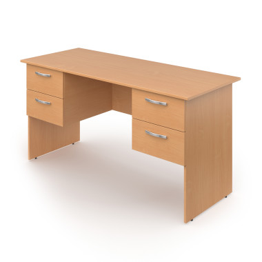 Стол рабочий 1400 с двумя подвесными тумбами 2 ящика ( заказ от 10 шт )  &mdash; Аэлита