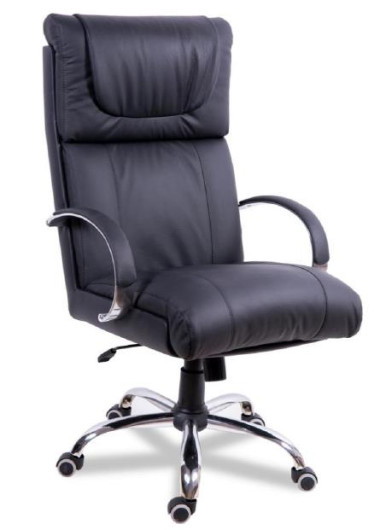 Компьютерное кресло  Орхидея хром (кожа) &mdash; Аэлита