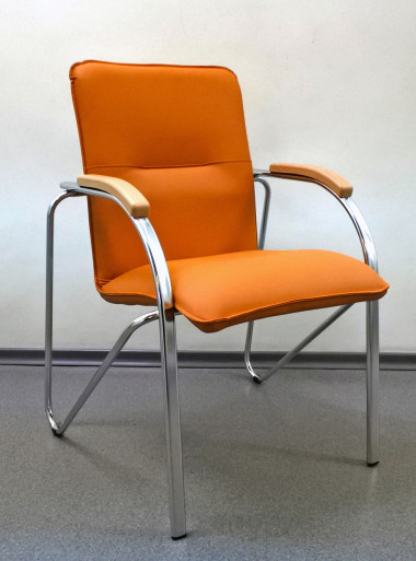 Стул Самба хром, экокожа Santorini &mdash; Аэлита