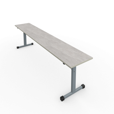 Скамья на металлическом каркасе, сидение МДФ 16мм  &mdash; Аэлита