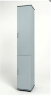 Шкаф КМ8 Монолит узкий 374х390х2046 с дверьми(КМ45+ДМ41+ДМ42)