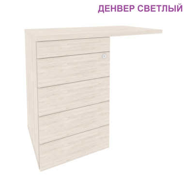 Тумба приставная ONIX DIRECT (универсальная л/пр) 842*460*750 (TIP-ON) &mdash; Аэлита