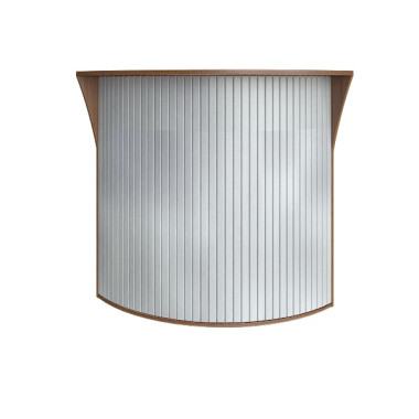 Стойка угловая (радиусный элемент - роллета) без полки &mdash; Аэлита