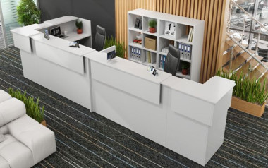 Стойка ресепшн Дублин 3800*1600/700*1220h &mdash; Аэлита