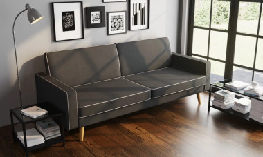 Диван Finsoffa BERUS (Берус) с кв.подушками 410-410 (2 шт.) 2140х900х860, сп.место 1900*1140 &mdash; Аэлита