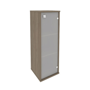 Шкаф средний узкий левый/правый (1 средняя дверь стекло) 412х410х1215  &mdash; Аэлита