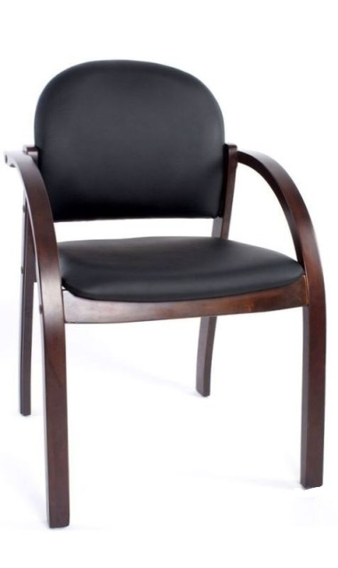 Стул Джуно черный, каркас темный орех &mdash; Аэлита