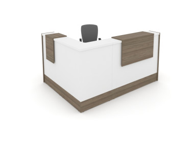 Стойка ресепшн STYLE 1958*1558*1156  с тумбой  &mdash; Аэлита